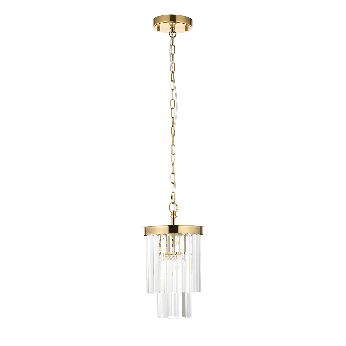 Coma Tiered Glass Pendant Light brass, ÉDITÉ