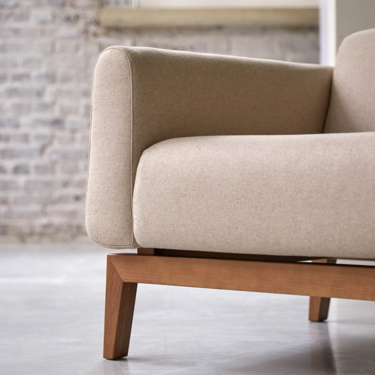 Fauteuil en Tissu, BJORN beige, TIKAMOON