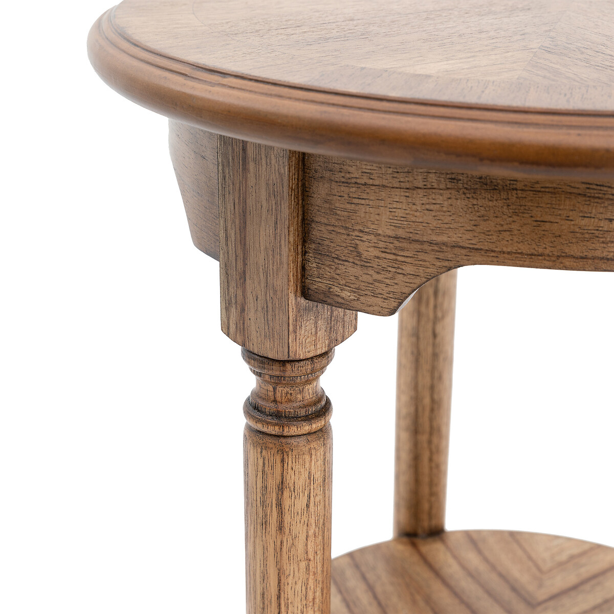 Hayes Vintage Inlaid Wood Side Table wood, ÉDITÉ