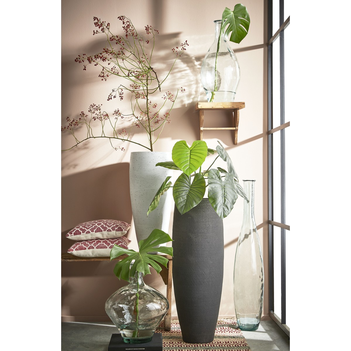 Bouteille décorative KYARA transparent, MICA DECORATIONS