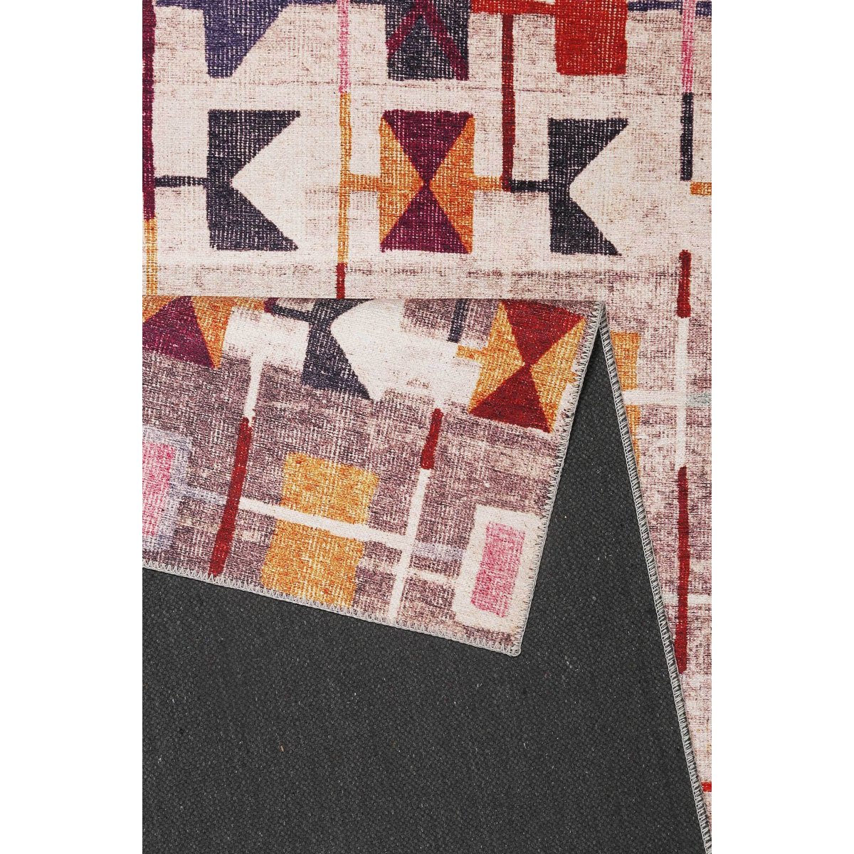 Tapis plat motif géométrique , Monor Beach multicolore, WECON HOME