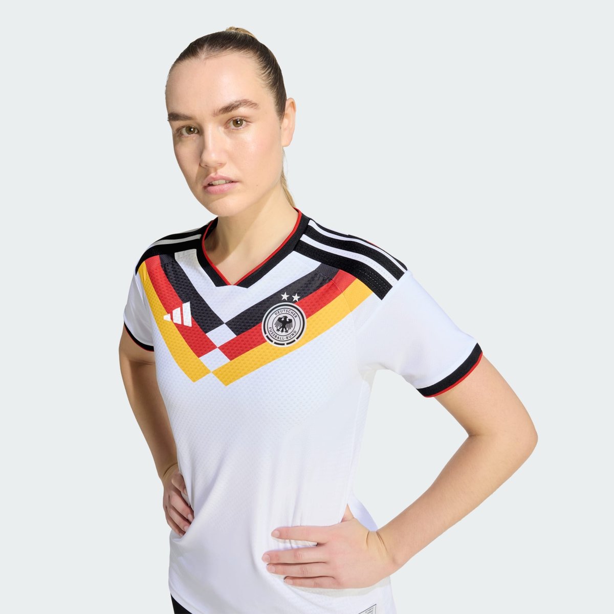 Maillot Allemagne 26 Équipe Féminine Domicile Authentique Maillot Allemagne 26 Équipe Féminine Domicile Authentique white, adidas Performance