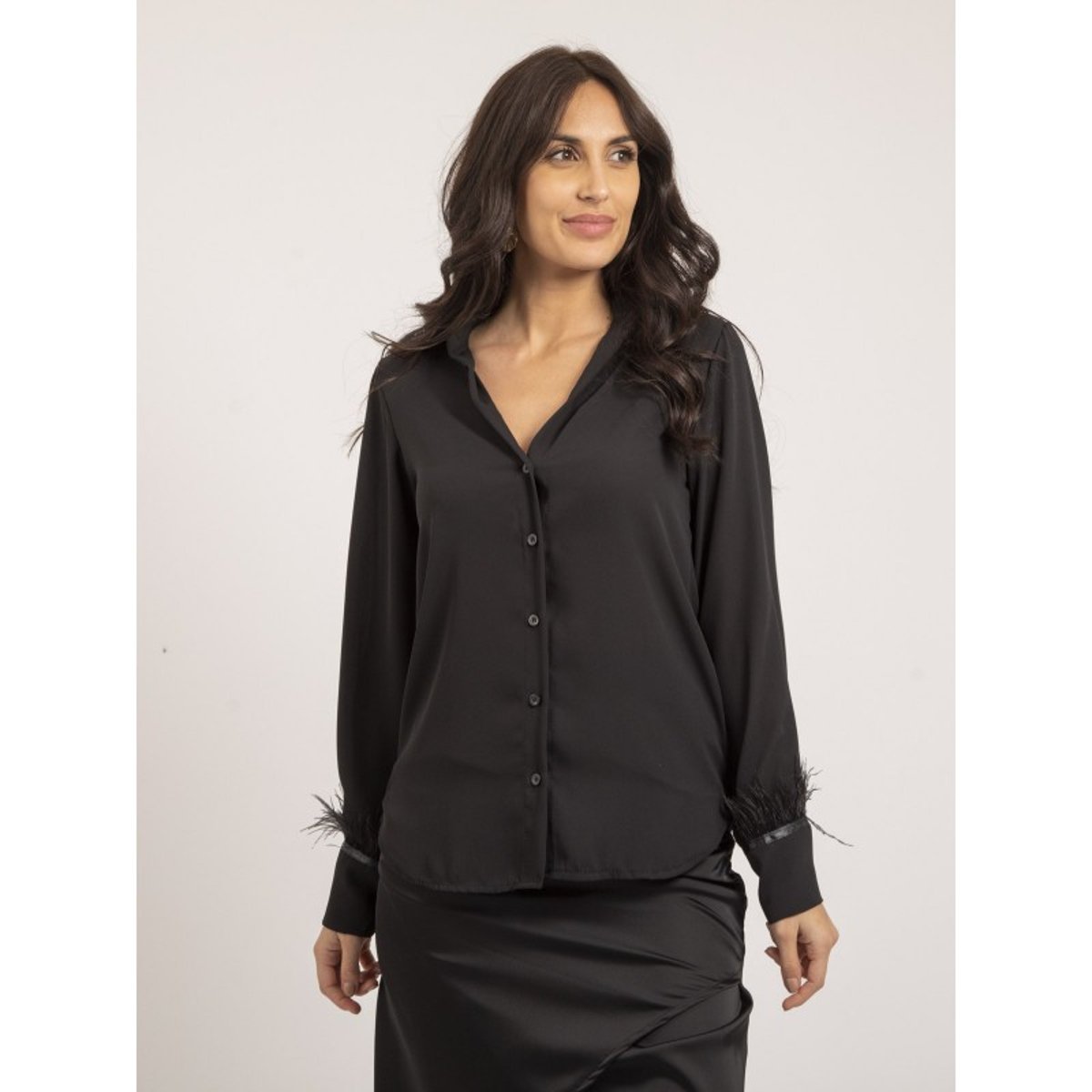 Chemise Oriande noir, DONA LISA