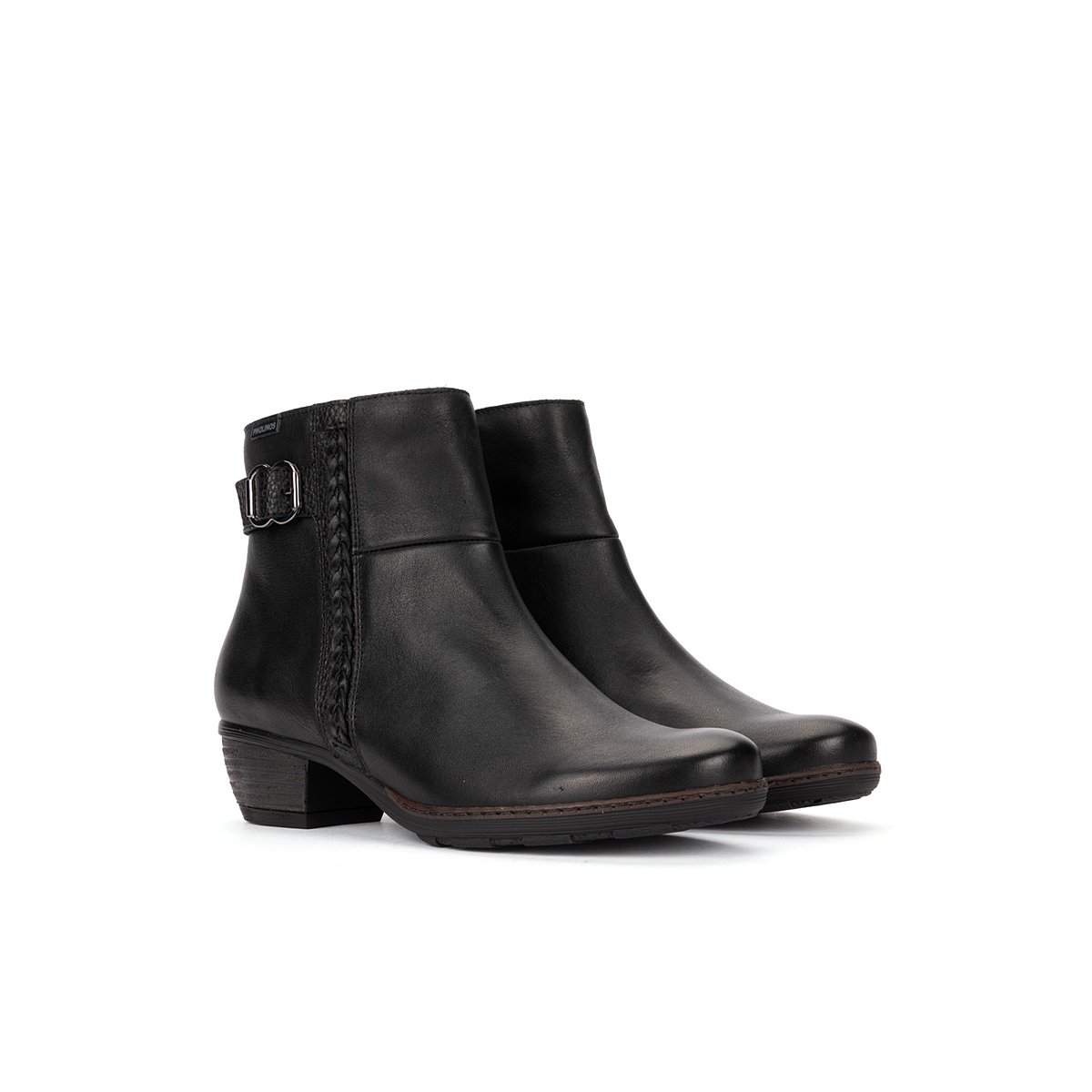 Bottines à talon cuir Utiel black, PIKOLINOS