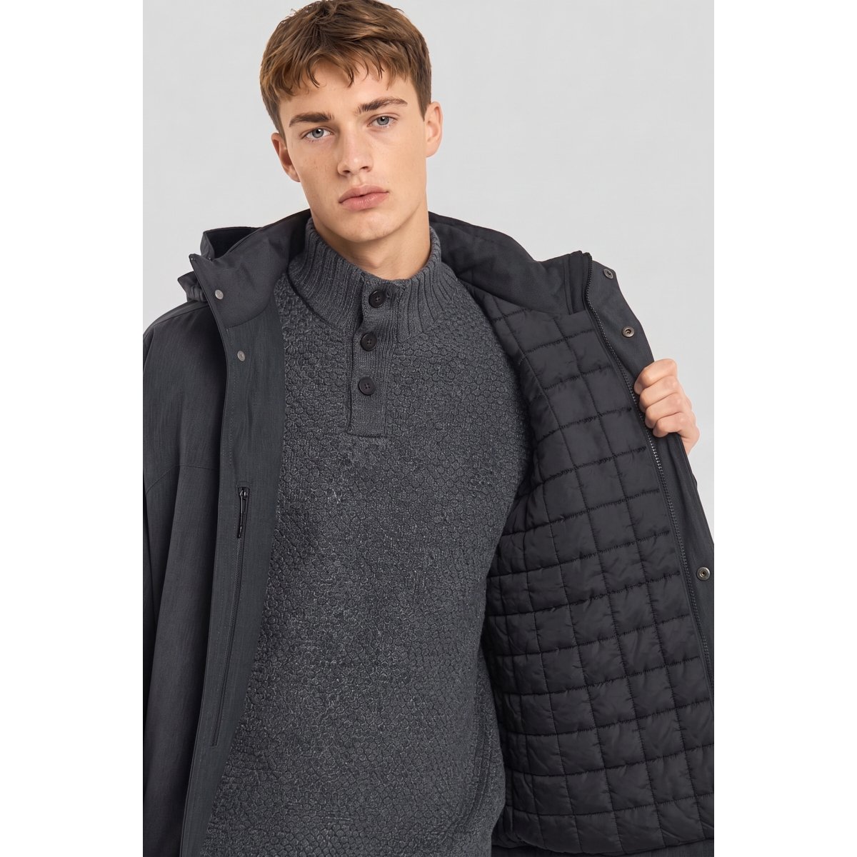 Parka imper-respirante HIKER gris chine, BERMUDES