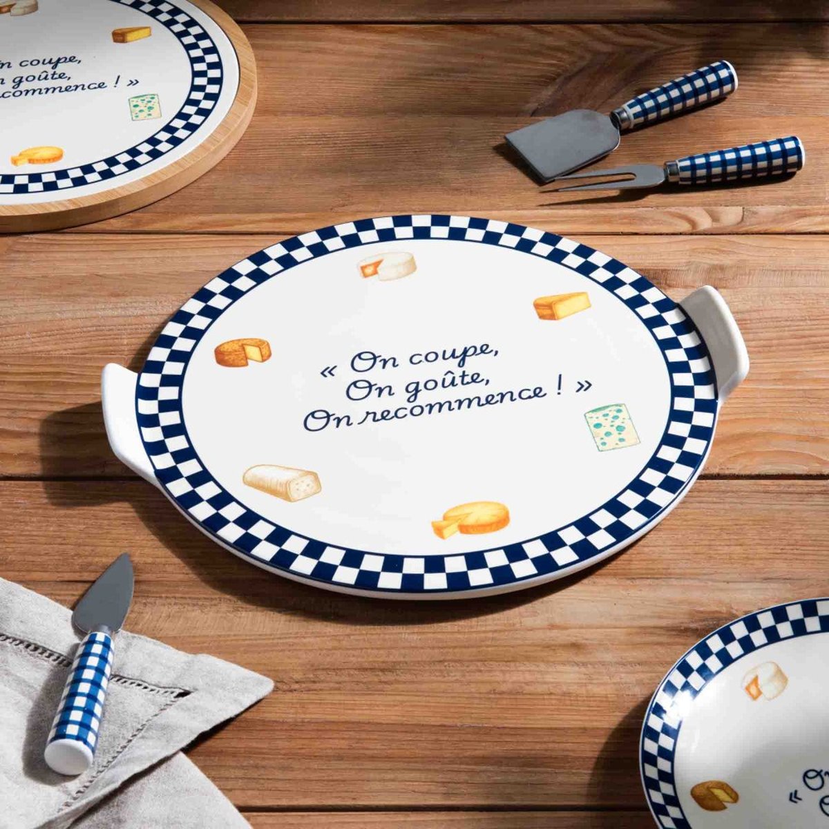 Set de couverts à fromage bleu, TABLE PASSION