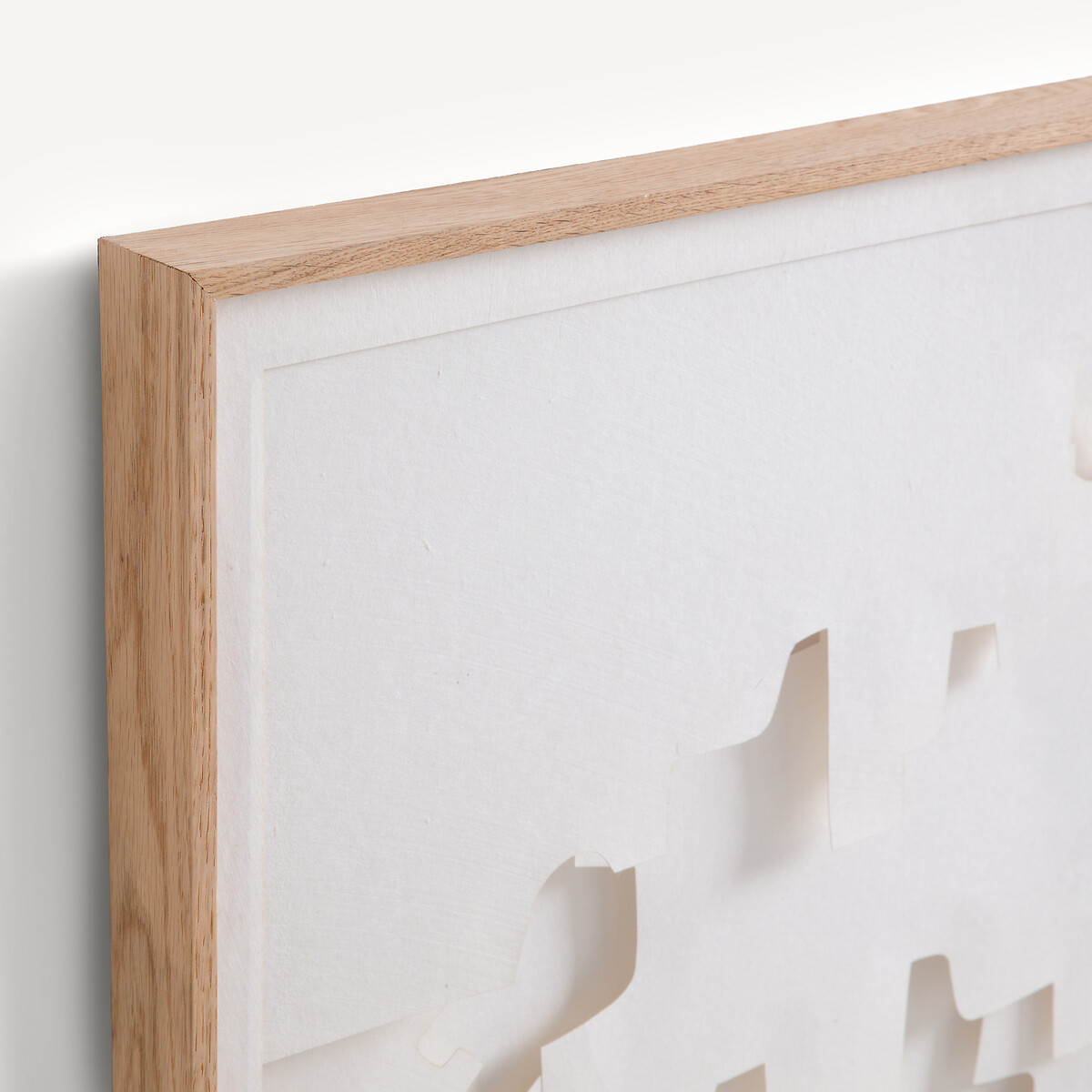 Tableau en relief, en papier découpé, NYMIA blanc, AM.PM