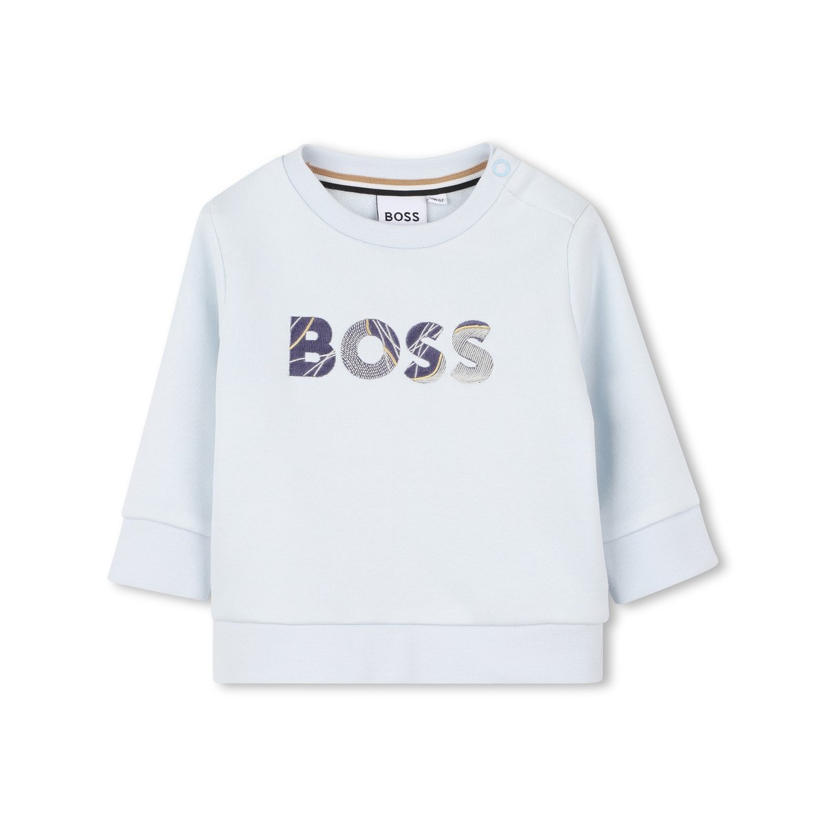 Pull à col rond bleuglacier, BOSS KIDSWEAR