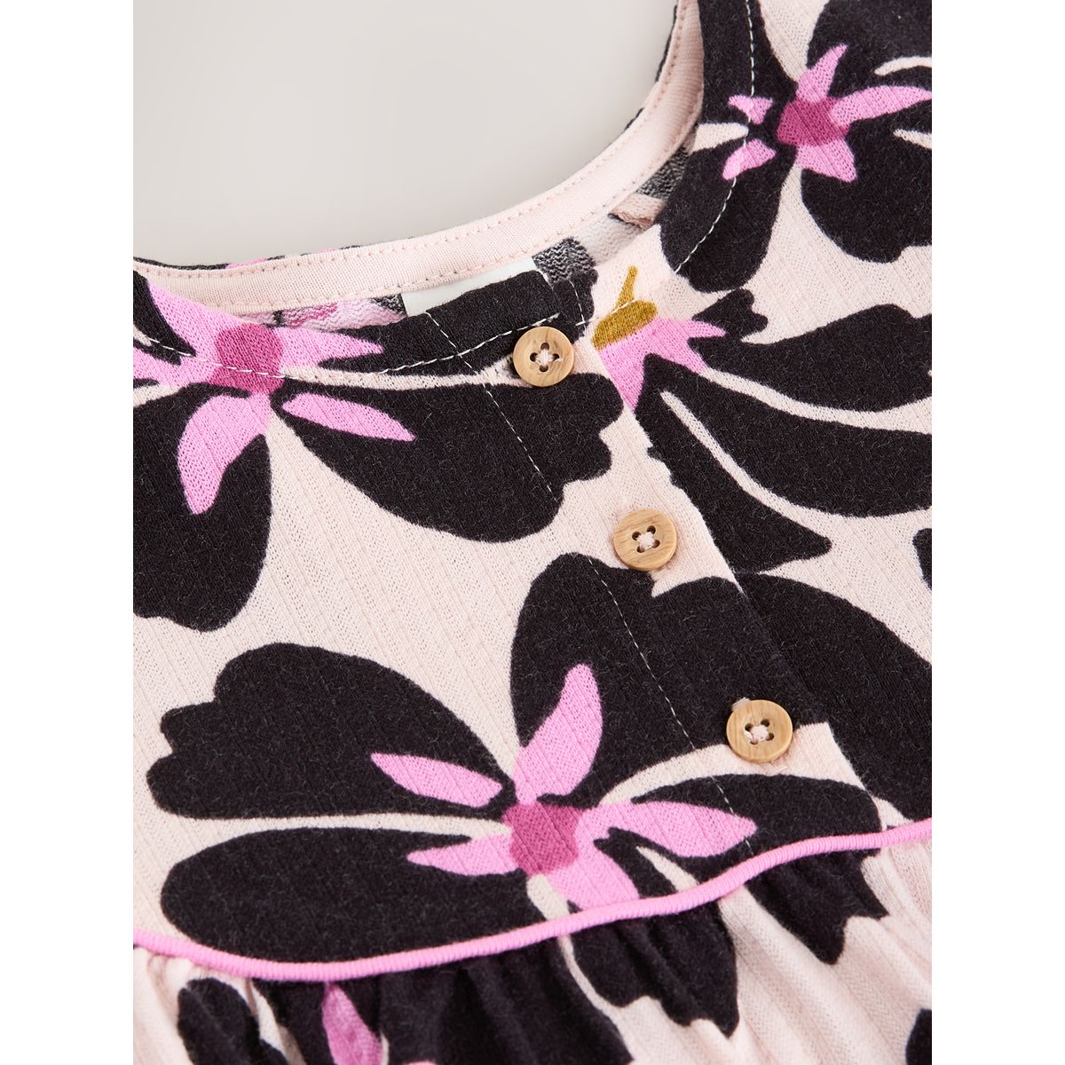 Robe en jersey monochrome floral, NEXT