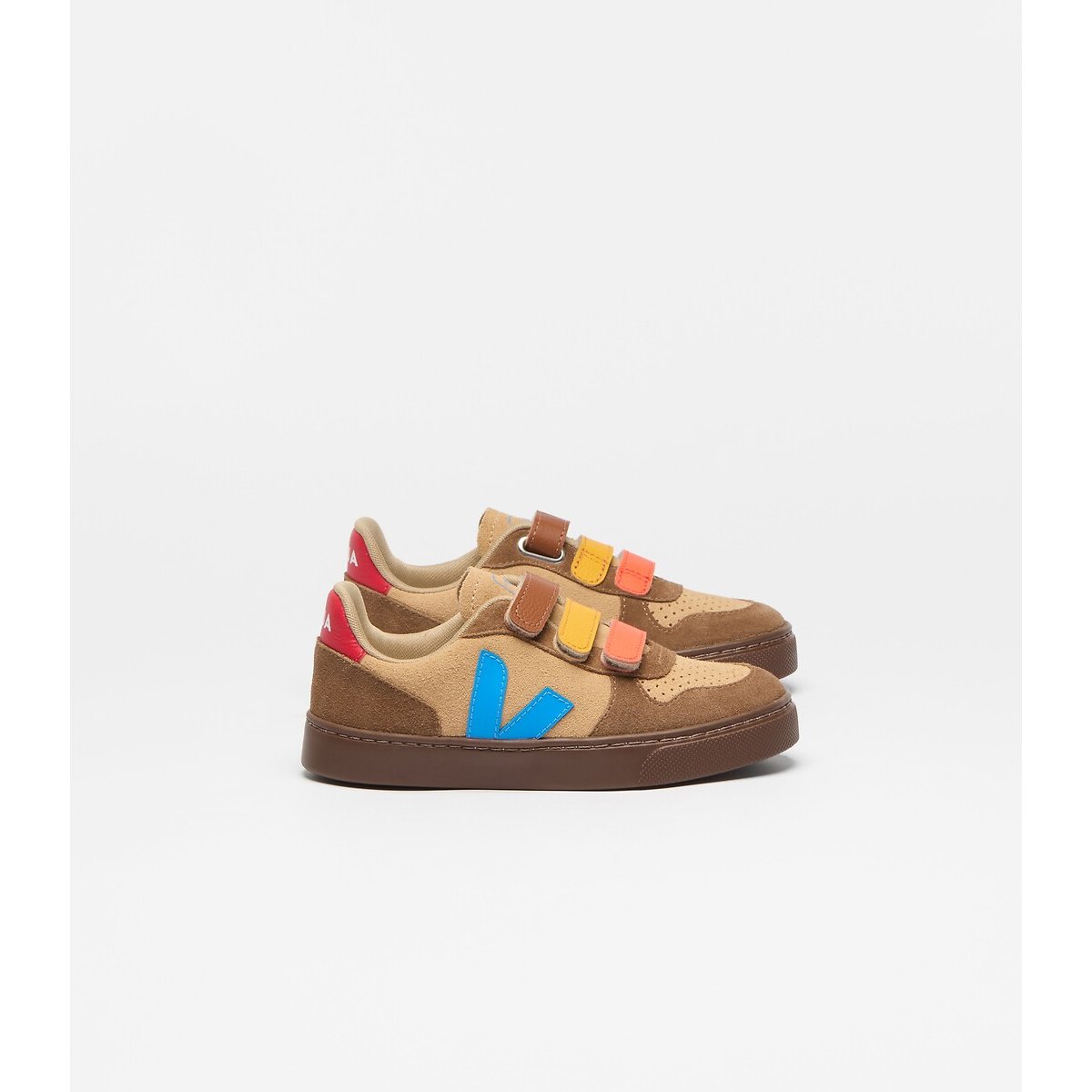 Kids Small V-10 Leather Trainers brown, VEJA
