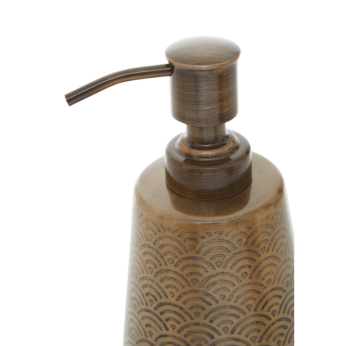 200ml Art Deco Gold Finish Soap Dispenser gold-coloured, FIFTY FIVE SOUTH