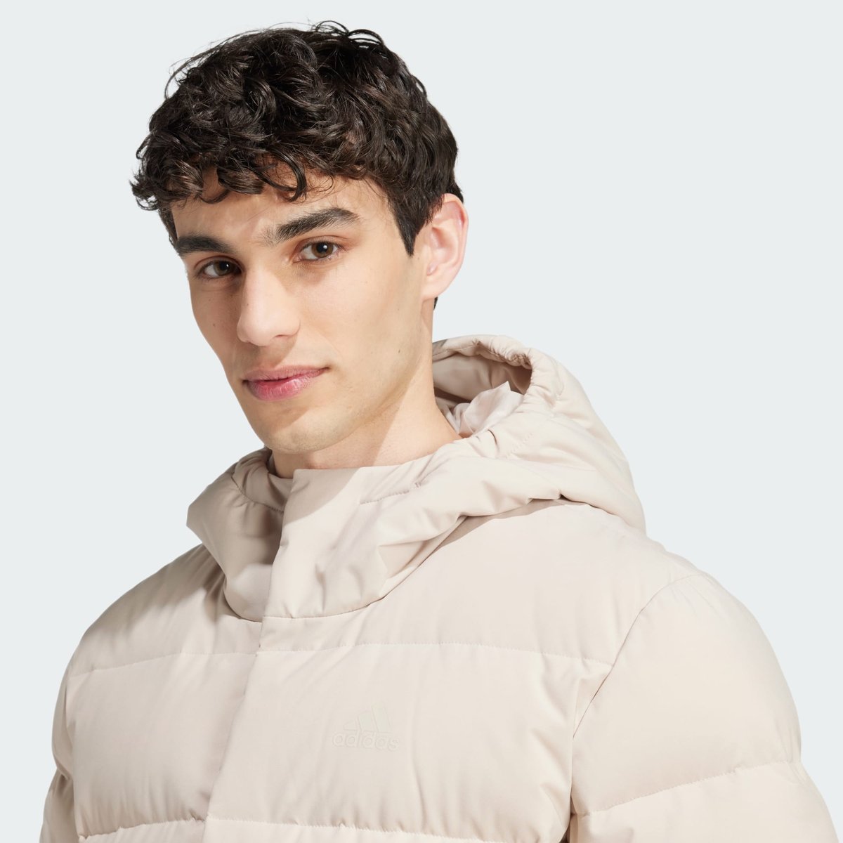 Doudoune à capuche Helionic wonder beige / wonder beige, ADIDAS SPORTSWEAR