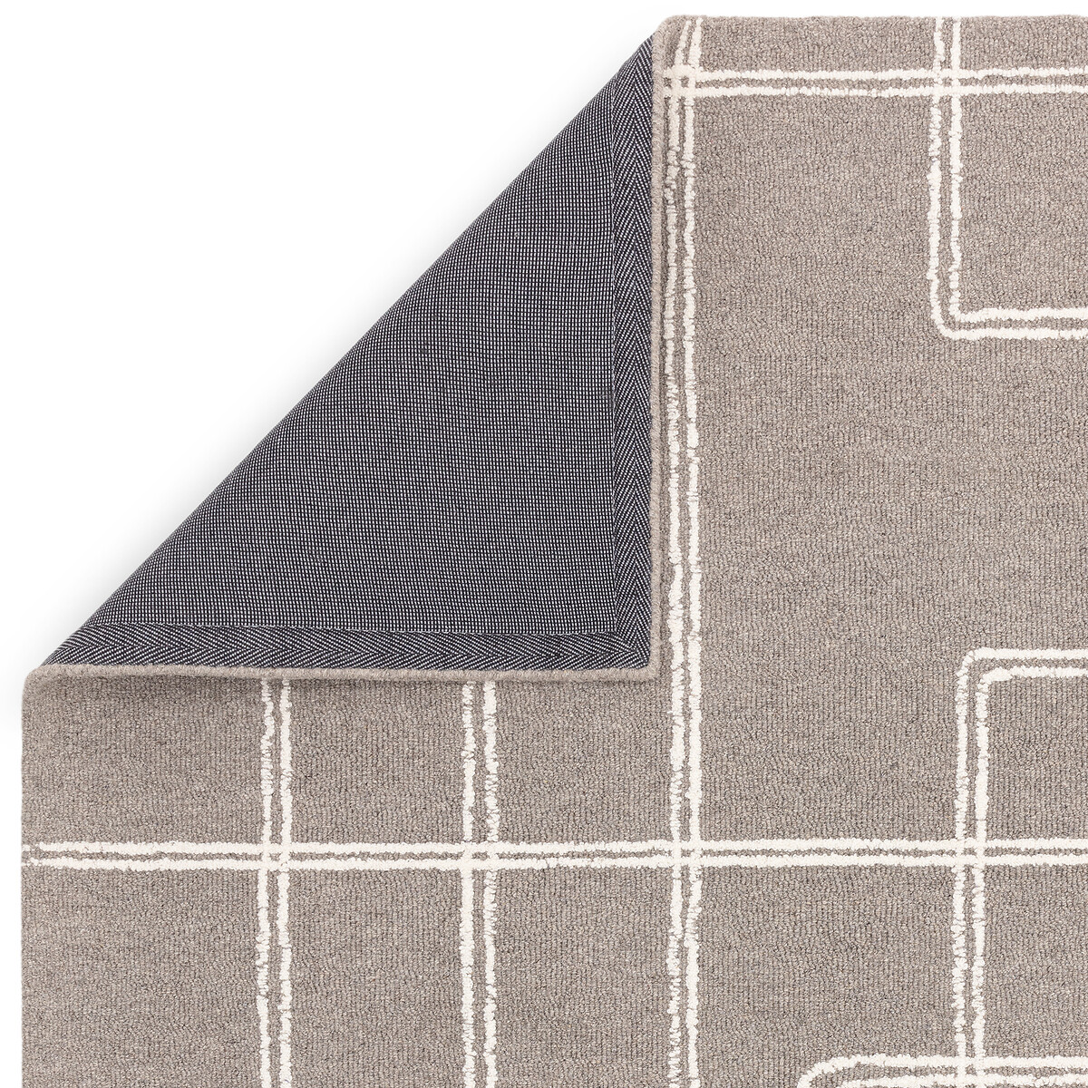 Linear Path Pattern Rug grey, SO'HOME
