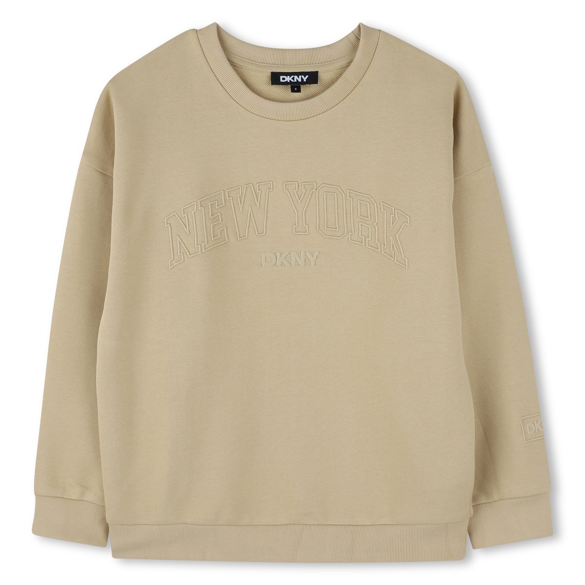 Sweat-shirt coton molletonné new classic, DKNY