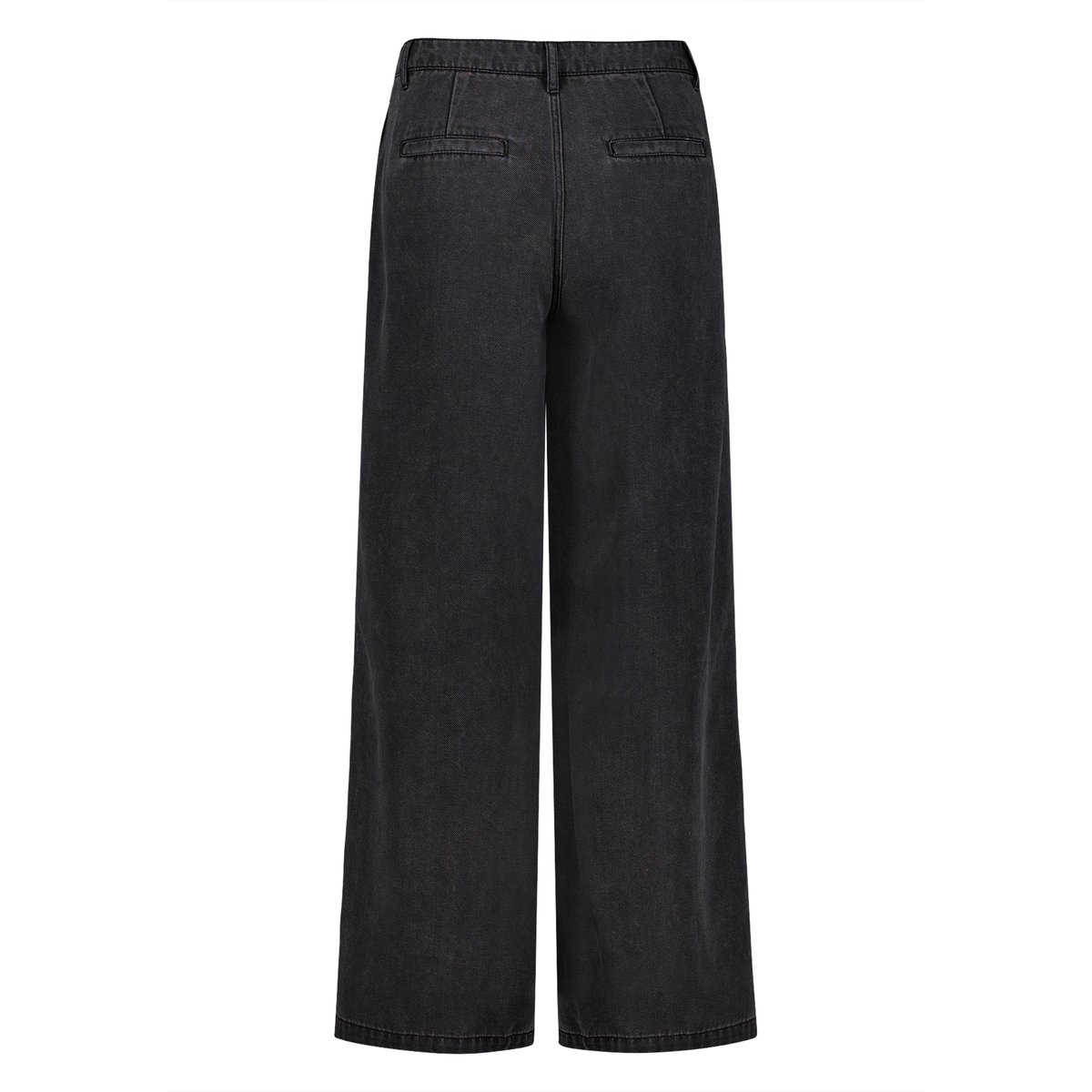 Pantalon en toile à jambes larges black denim, ZERO