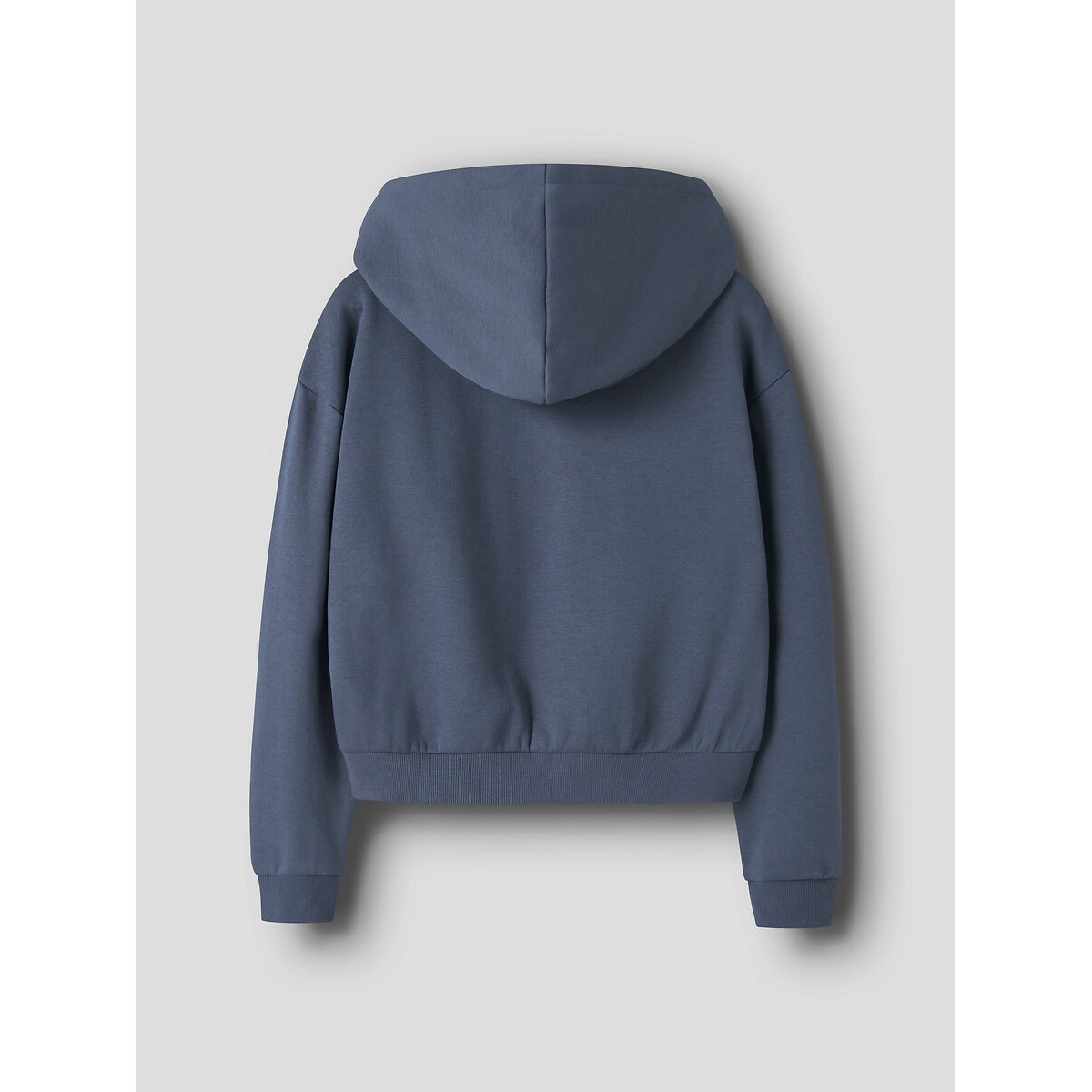 Sweat zippé à capuche en molleton bleu, NAME IT