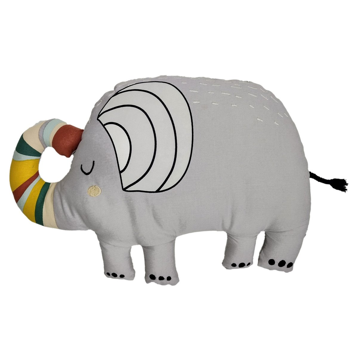 Coussin enfant 50x35 cm Coton Savannah multicolore, EDEN