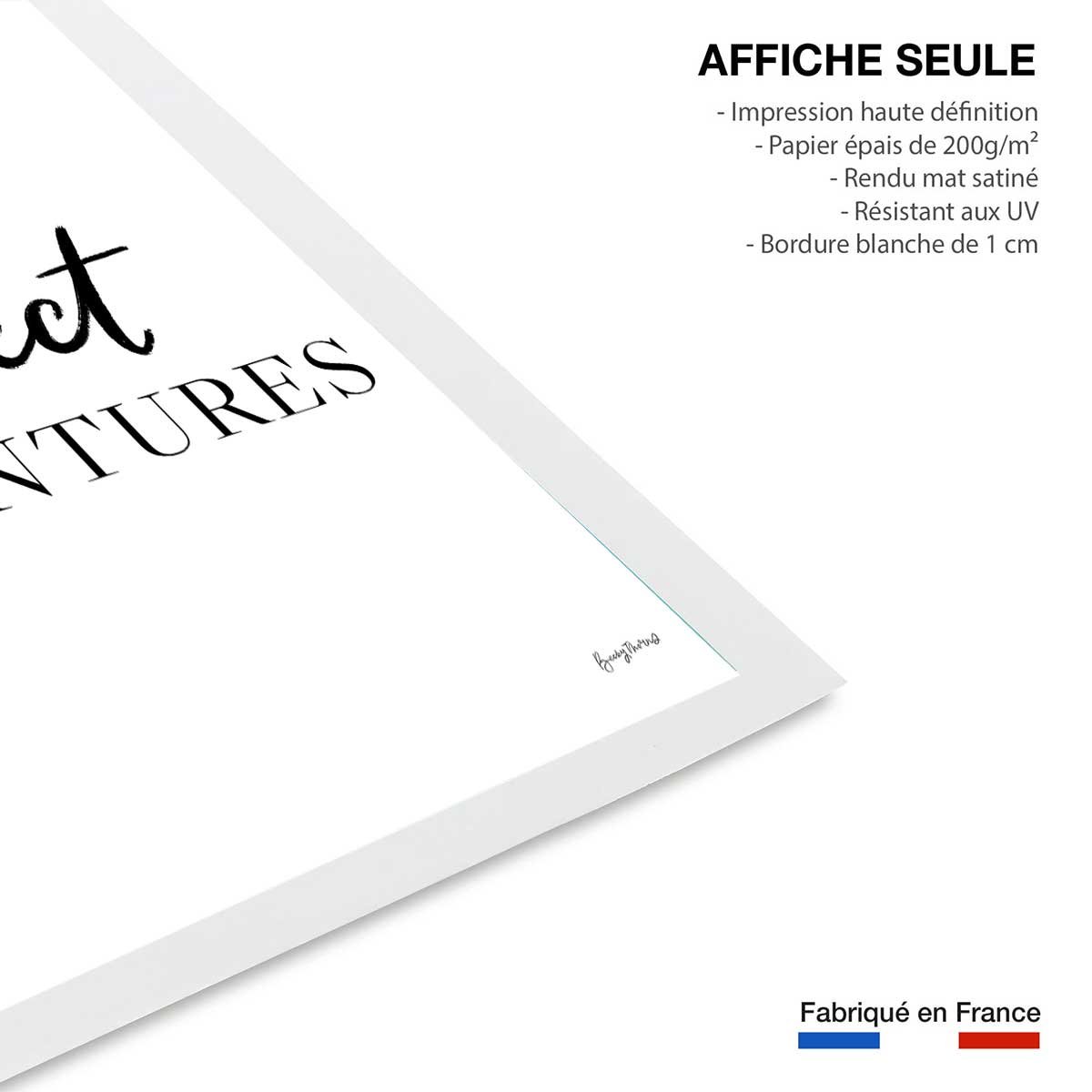 Poster collect adventure affiche seule, HEXOA