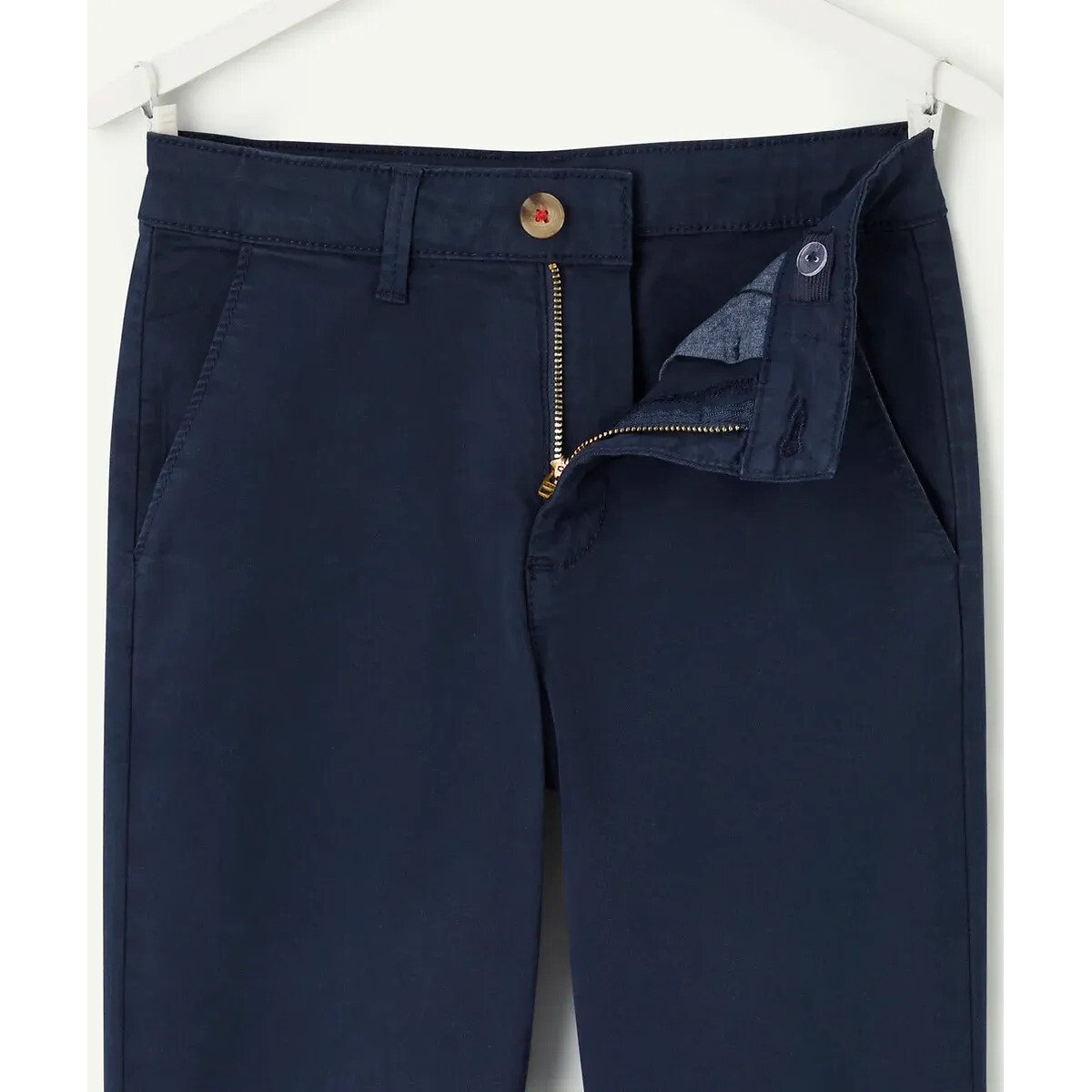 Pantalon forme chino bleu marine, TAPE A L'OEIL