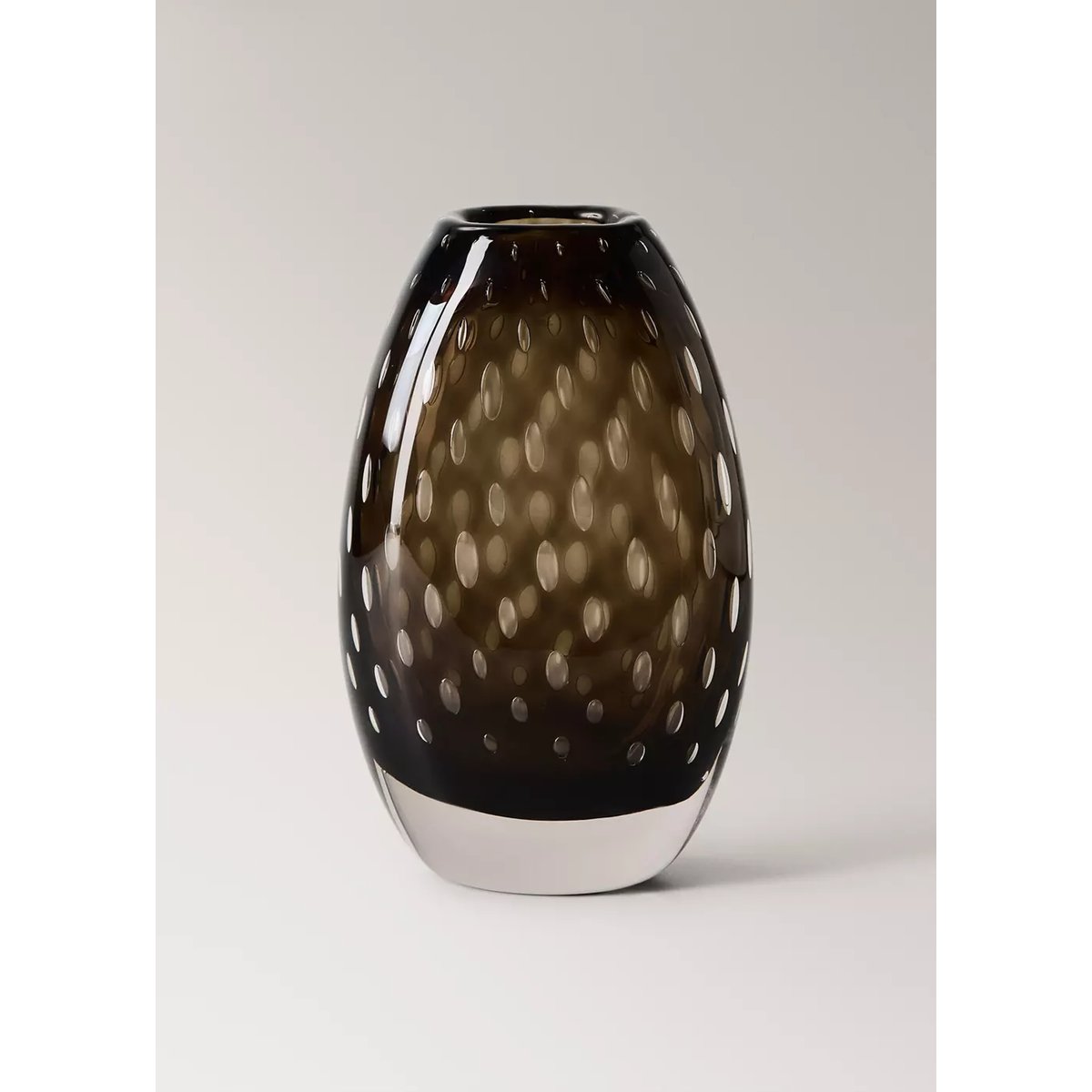 Vase en verre soufflé marron, MANGO HOME
