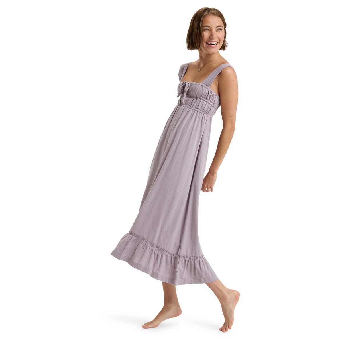 Robe midi fluide avec corsage élastique PARADISE WINDS. violet nirvana, ROXY