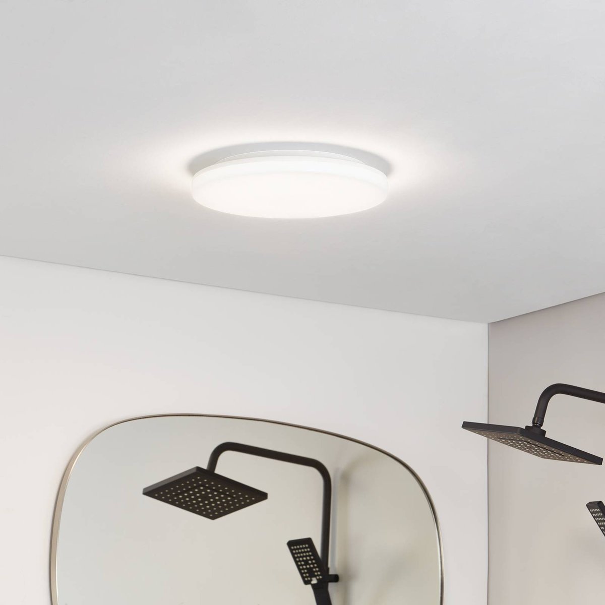 Plafonnier moderneLED, Artin blanc, PRIOS