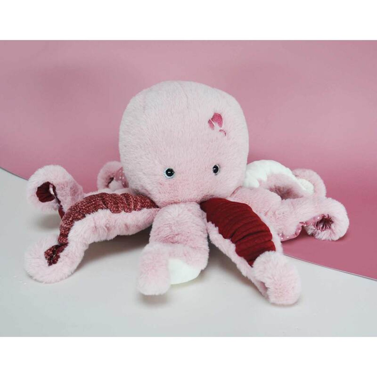 Peluche pieuvre rose des trésors marins 30 cm rose, HISTOIRE D'OURS