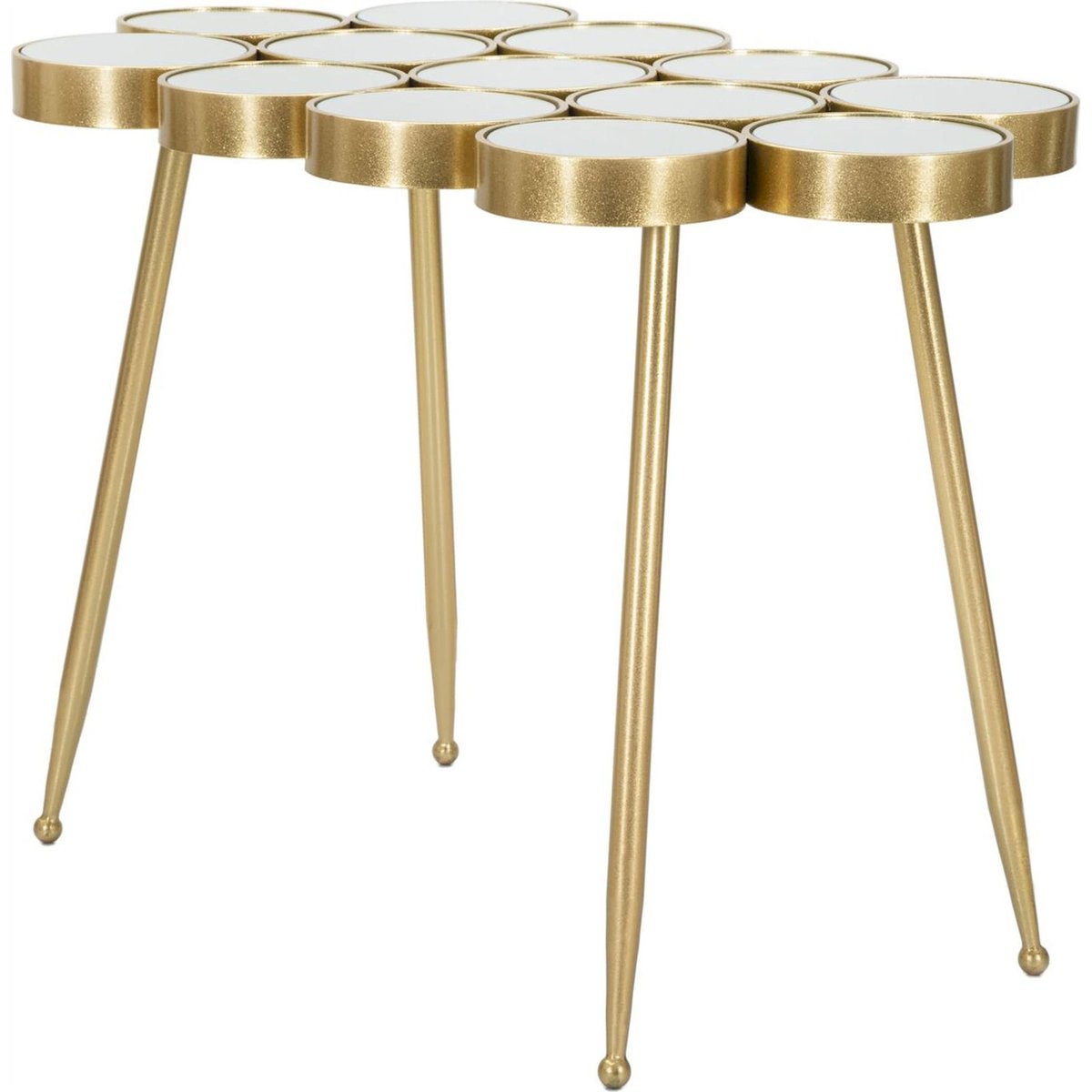 Table console miroir et fer GLAM doré, RECOLLECTION