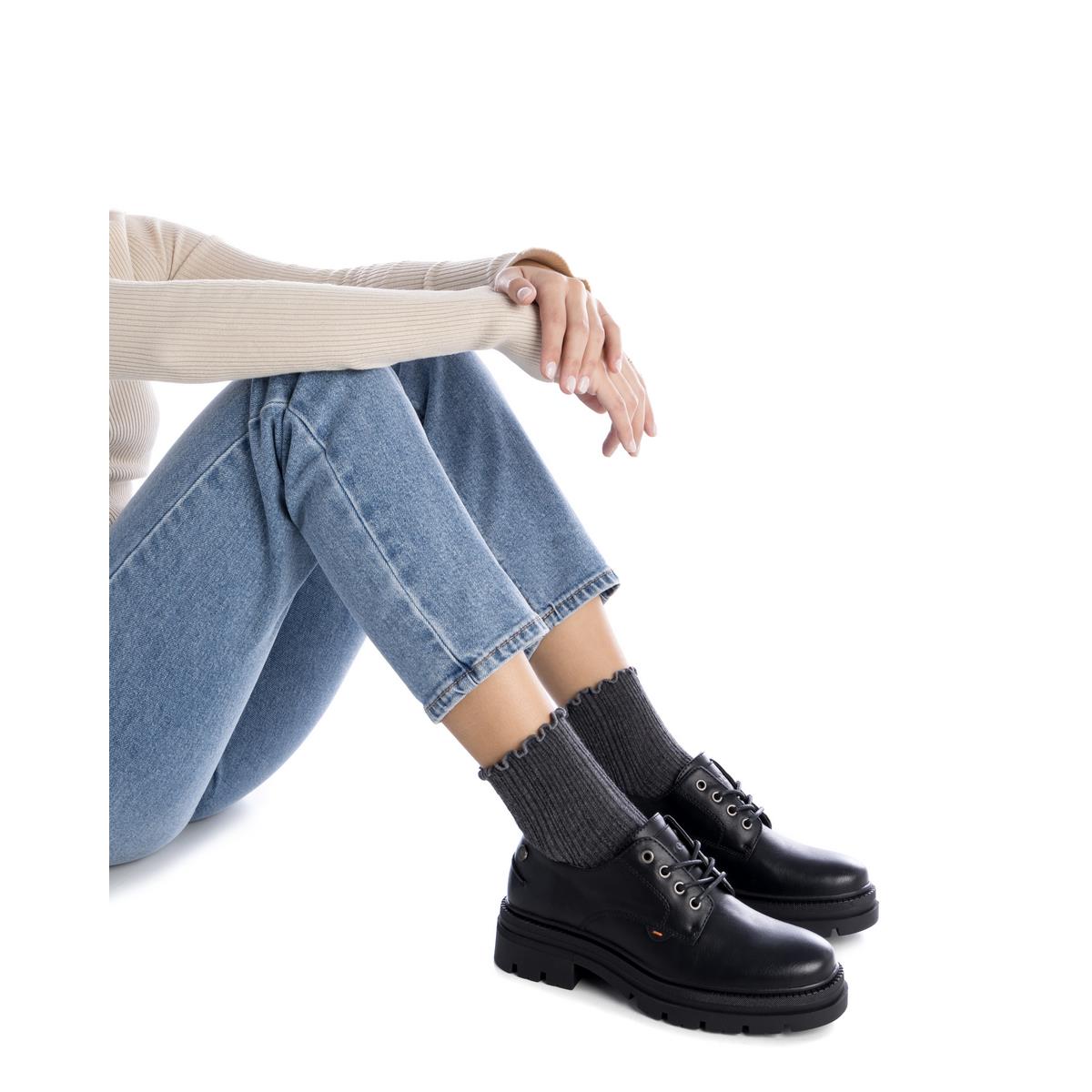 Chaussure Blucher/Derby Plaine Décontractée Lacets noir, REFRESH