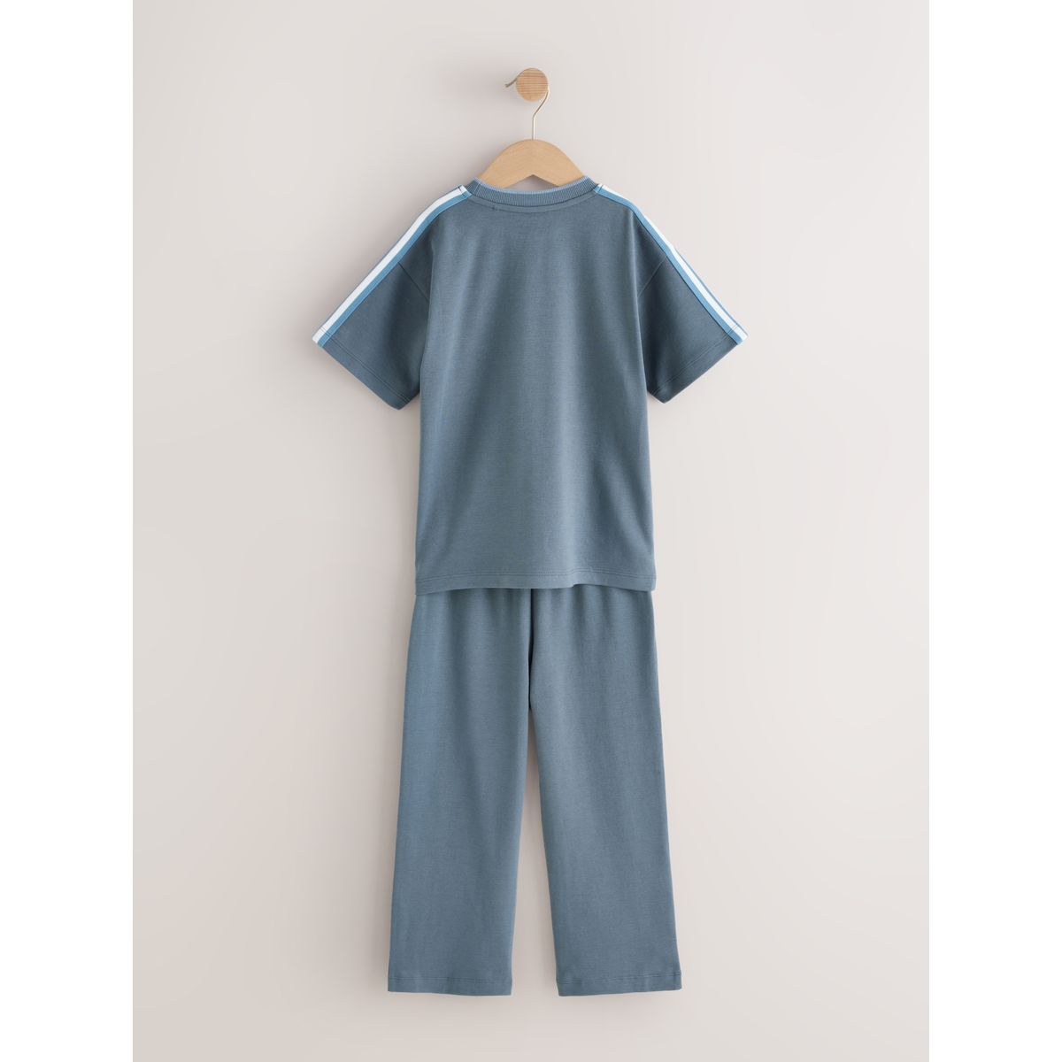Pyjama à manches courtes et jogging, lot de 3 gris/bleu/noir, NEXT