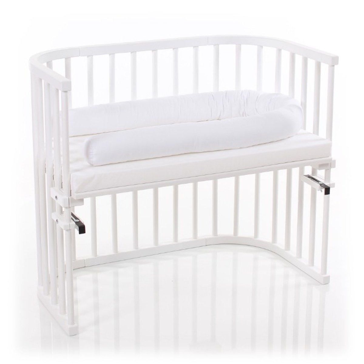 Tour de lit traversin pour Cododo  180 x 9 blanc, BABYBAY