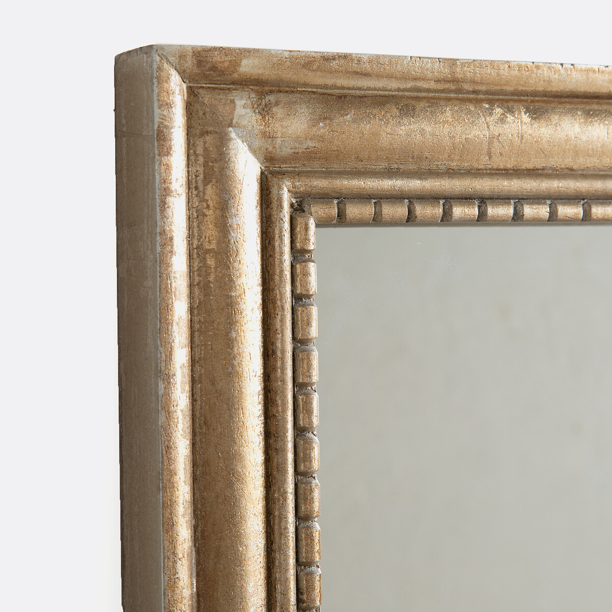 Miroir rectangulaire en manguier massif, largeur 80 x hauteur170 cm, Afsan doré vieilli, LA REDOUTE INTERIEURS