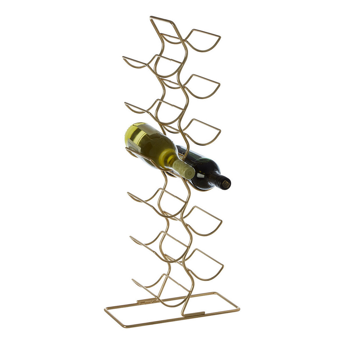 12-Bottle Wine Rack in Gold Finish gold-coloured, SO'HOME