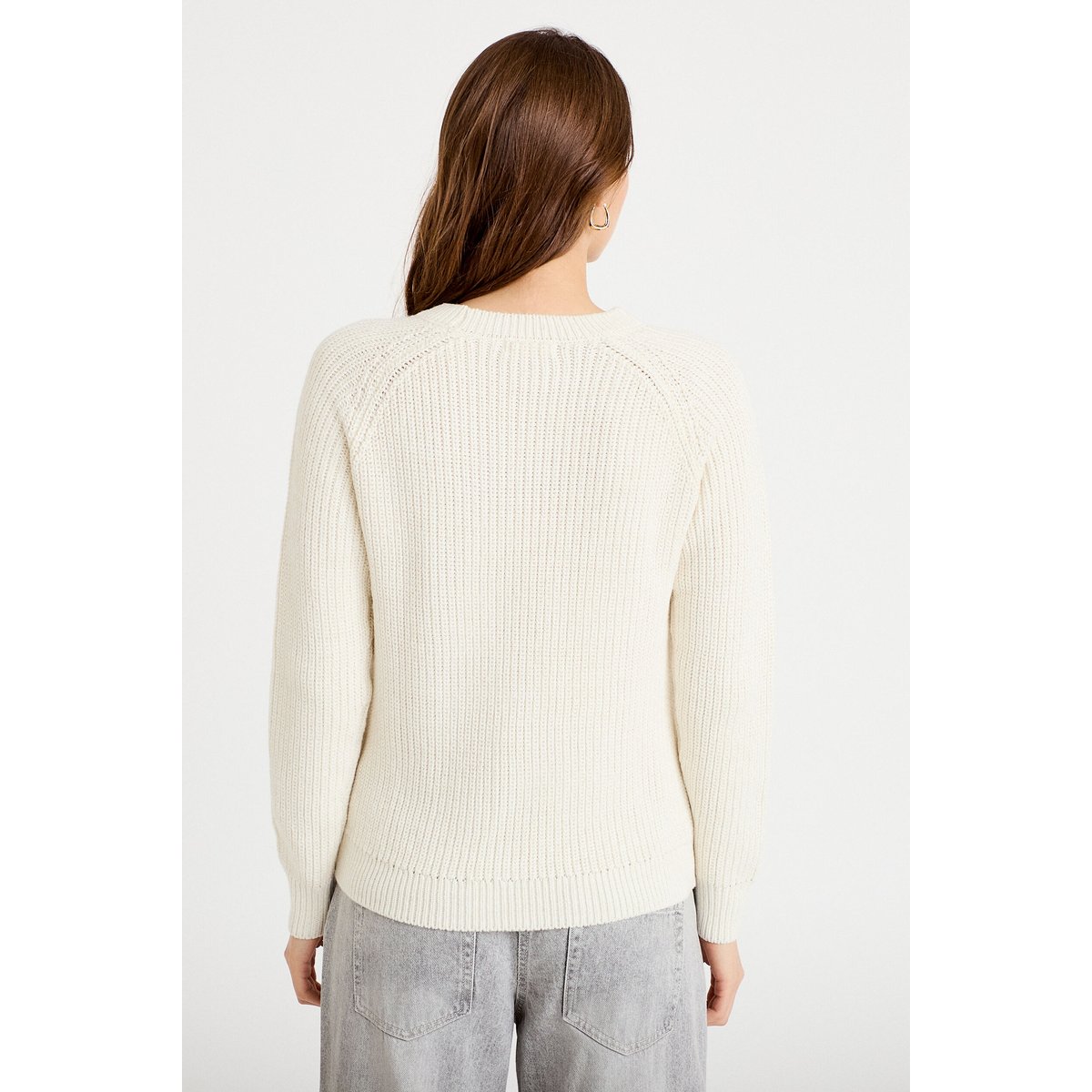 Pull manches longues ecru, CACHE CACHE