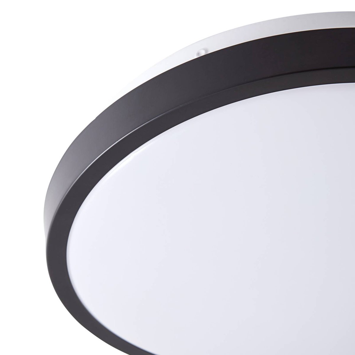 Plafonnier en métal moderneLED, Medon noir, blanc, LINDBY