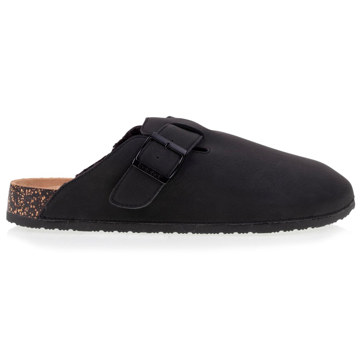 Sabots semelle extra-flex, légers, patch talon confort noir, ISOTONER