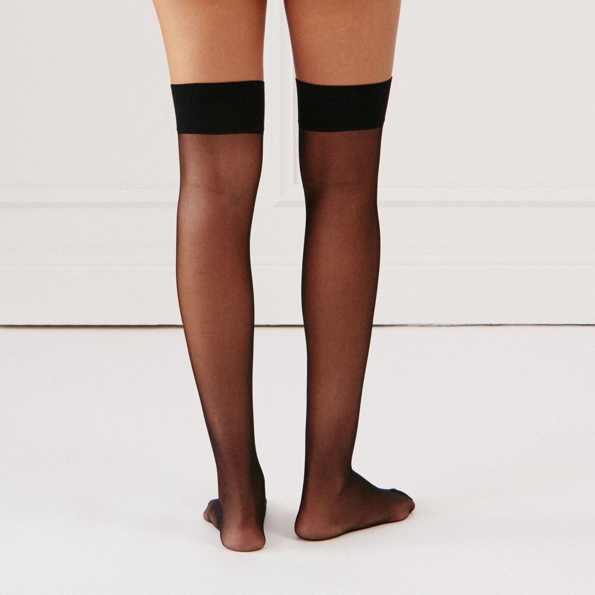 Bas voile 20 deniers OPASTOCKIZ noir, UNDIZ