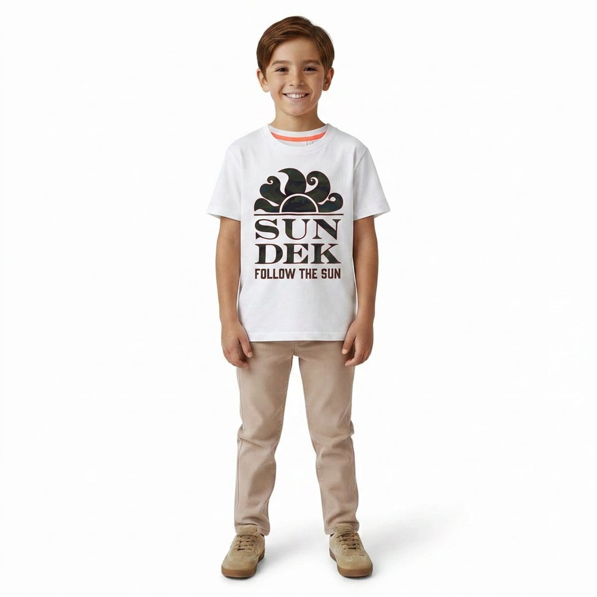 T-shirt  - Très bon état blanc, SUNDEK