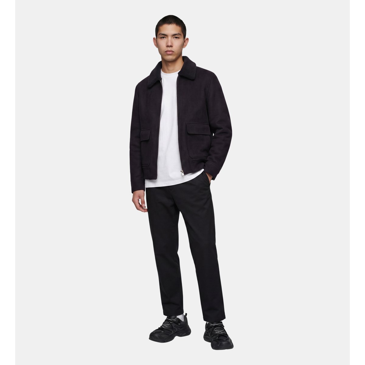 Blouson aviateur taviator noir, GALERIES LAFAYETTE