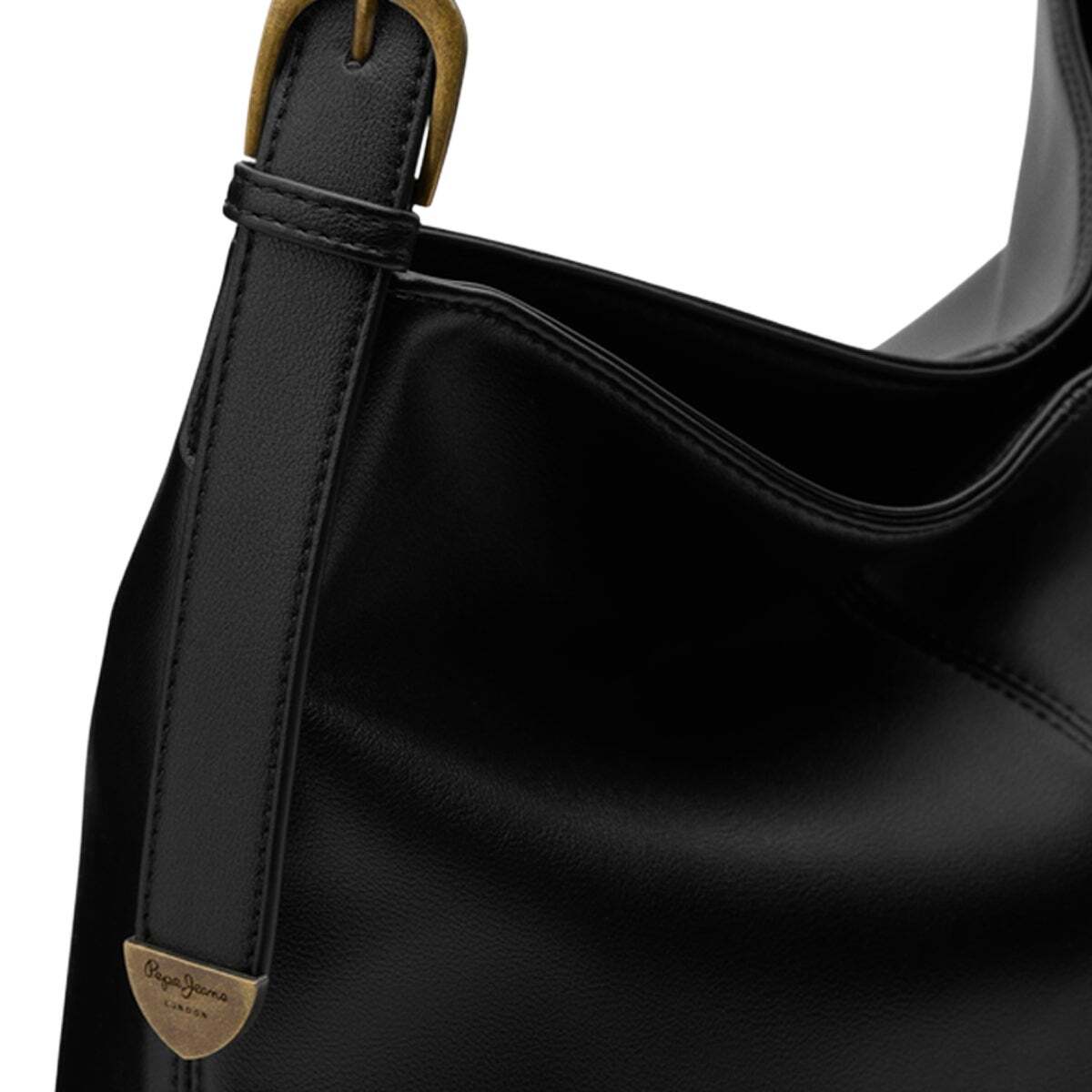 Sac Shopper Effet Cuir noir, PEPE JEANS
