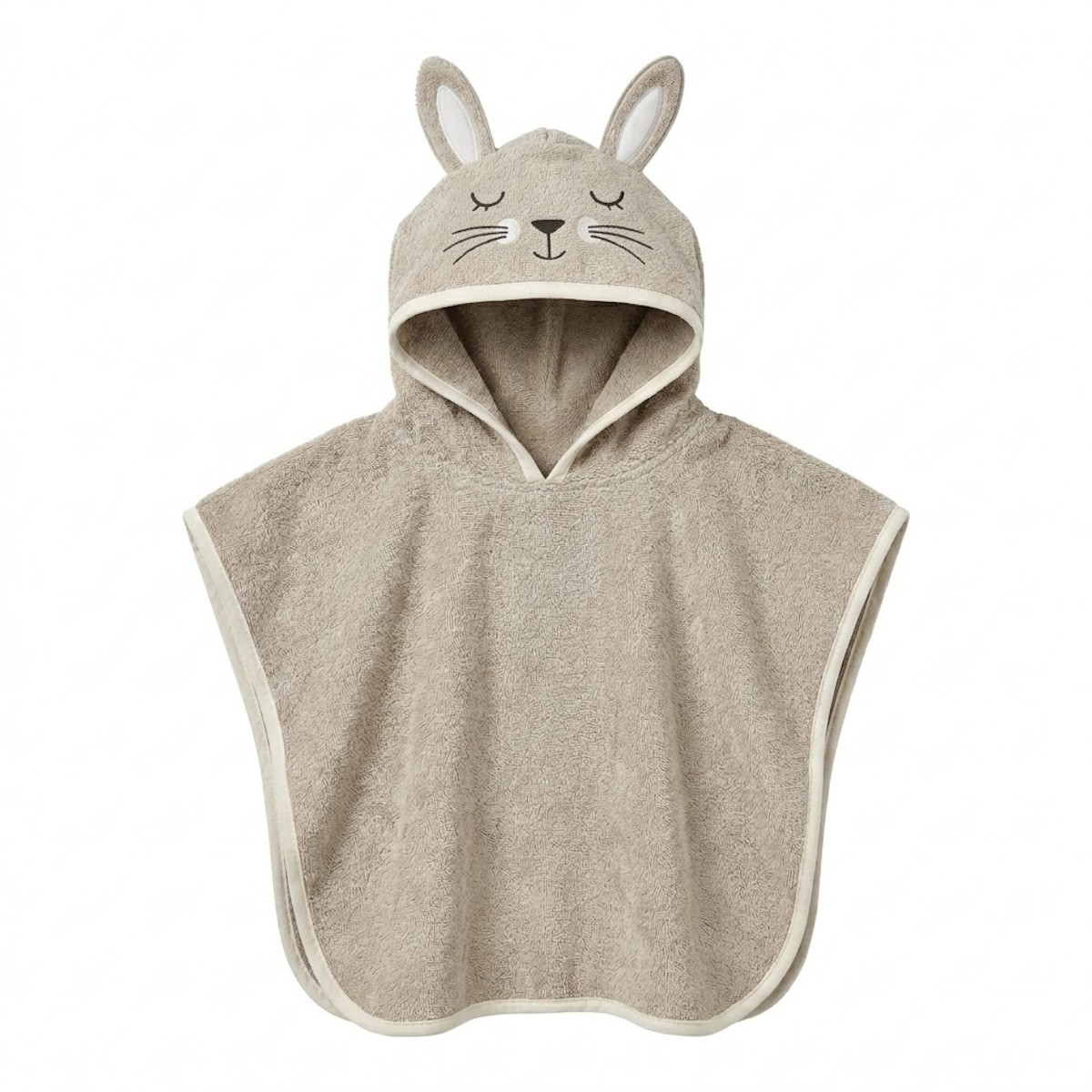 Poncho en Coton 450g/m² - DOUX LAPINOU beige, TRADITION DES VOSGES