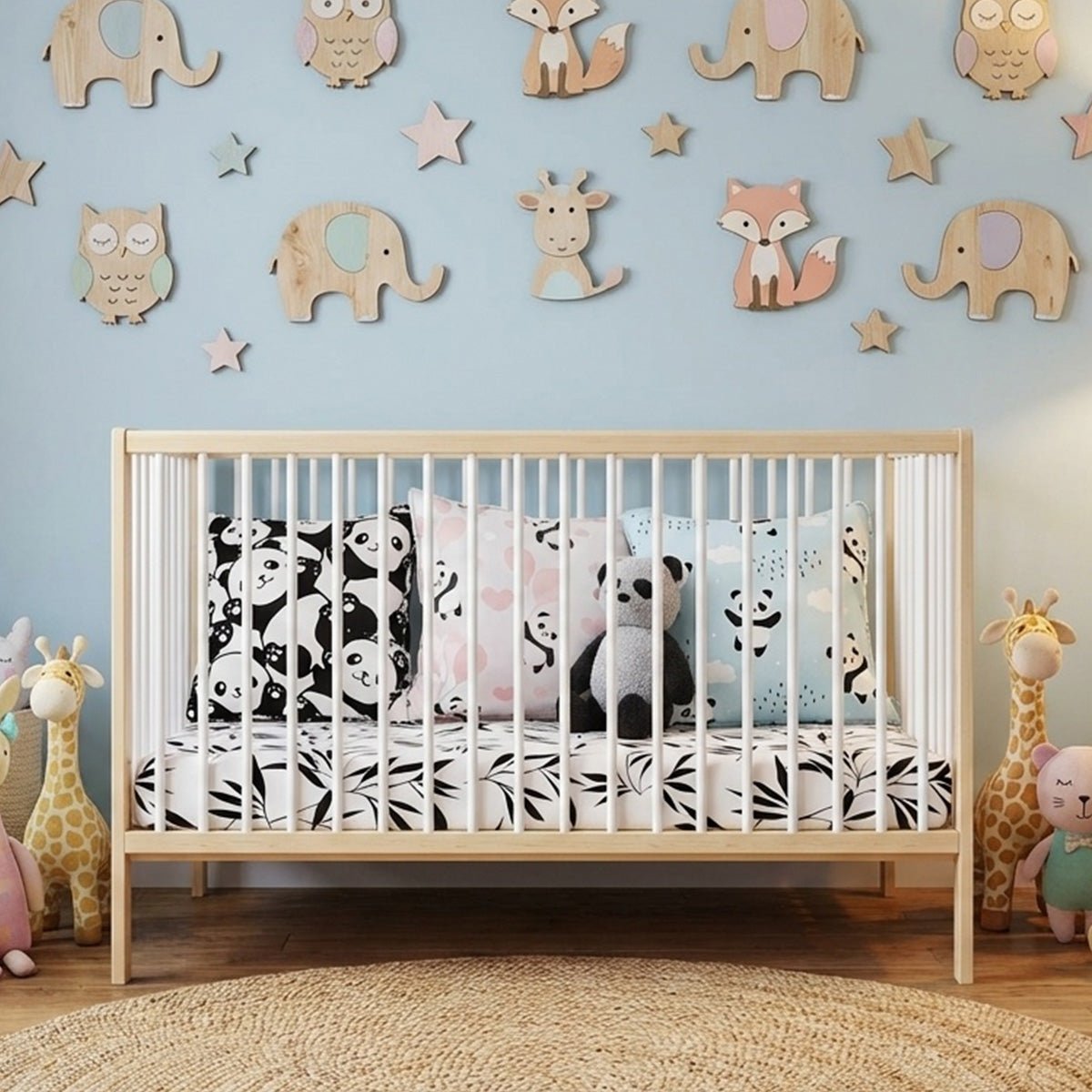 Lit bébé évolutif Mathis - De la naissance à 3 ans blanc et bois, MINEA
