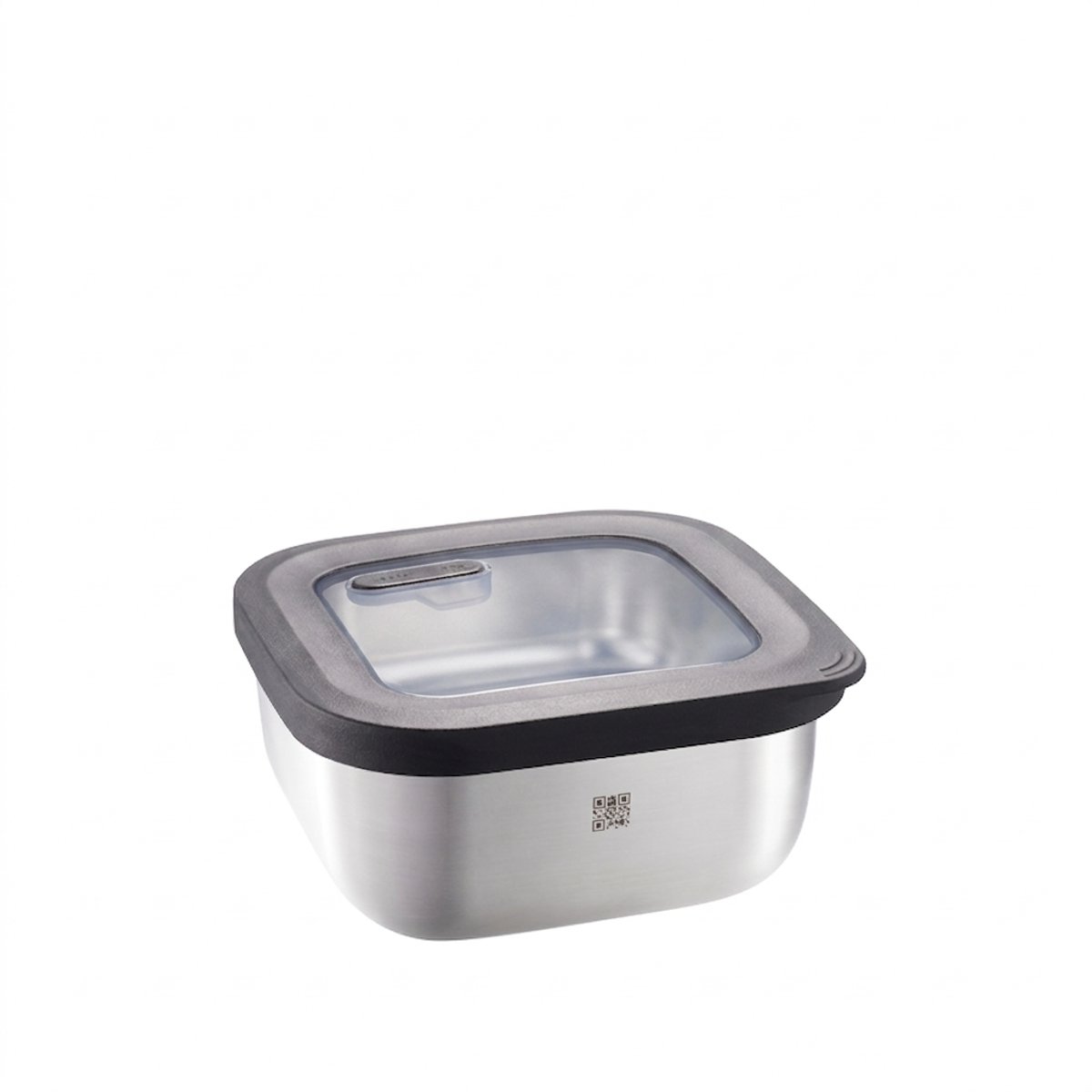Boîte de conservation fraîcheur PROVIDO, carrée, 900 ml (Contrôle de la fraîcheur et des stocks via application) argent / métallique, GEFU