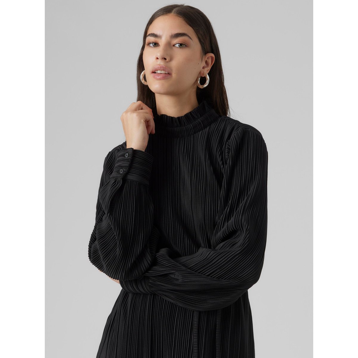 Robe Plissée noire - black, VERO MODA