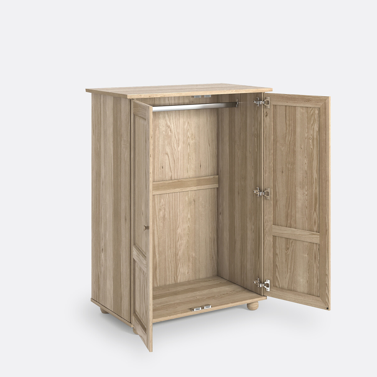 Armario Al. 120 cm, para colgar ropa, Redmond madera clara natural, SO'HOME