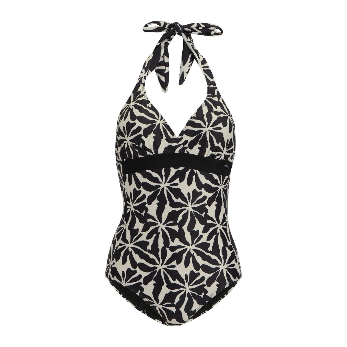 Maillot de bain 1 pièce motif/style floral abstrait FLAVIA beige, REGATTA