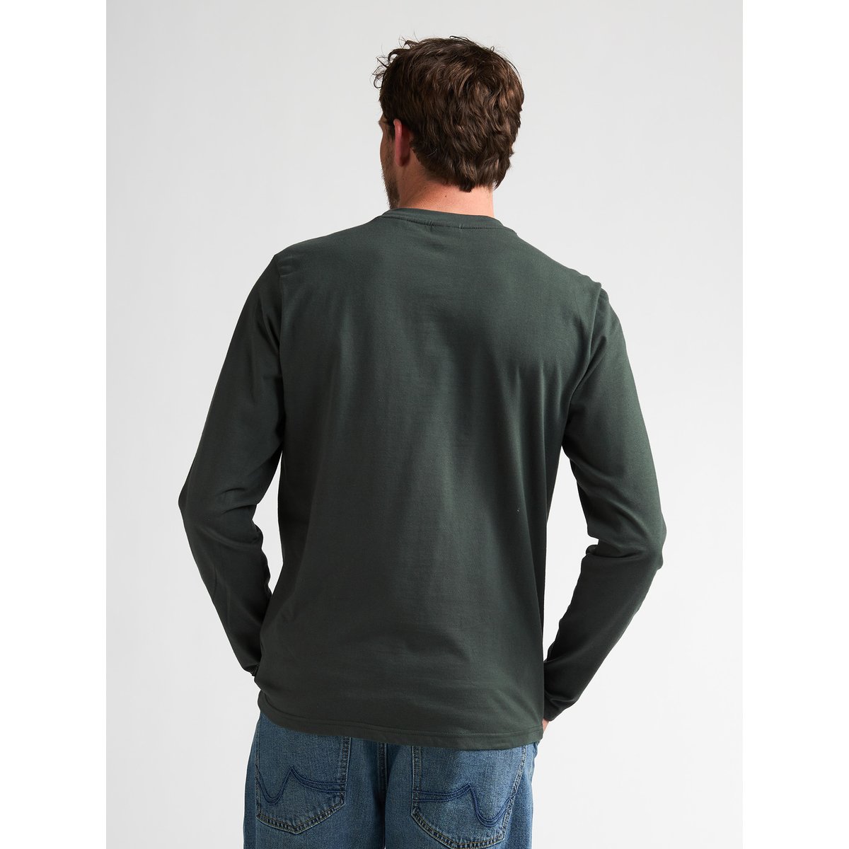 T-shirt à manches longues imprimé millwall vert deep green, PETROL INDUSTRIES