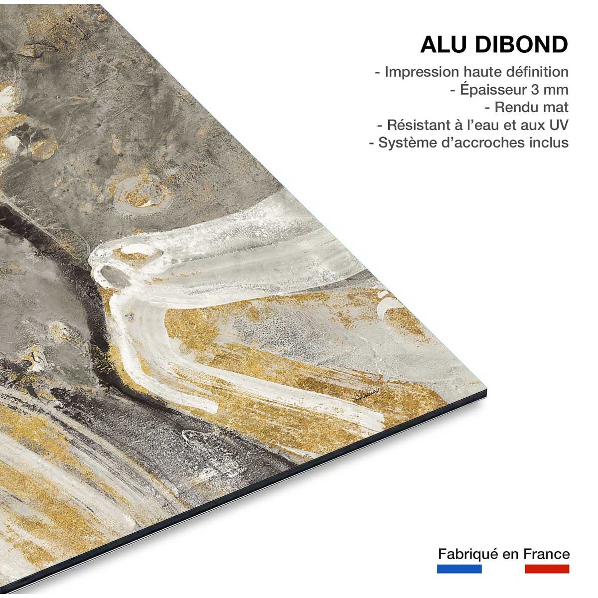 Tableau Rivière d'or tableau alu dibond, HEXOA