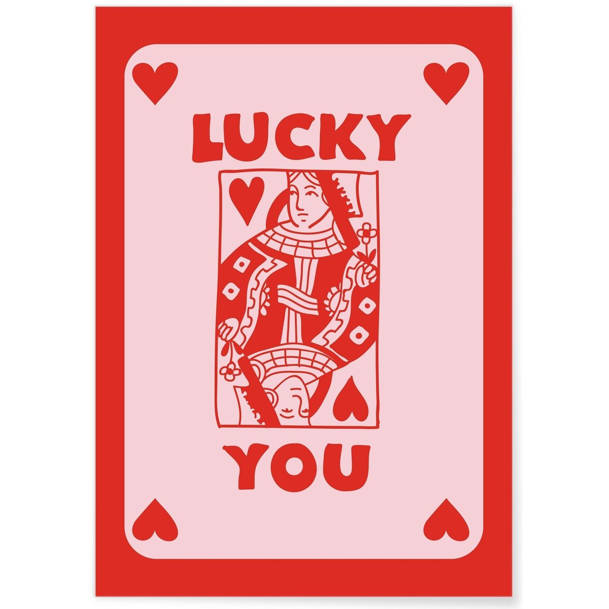 Affiche Lucky You blanc, L'AFFICHERIE