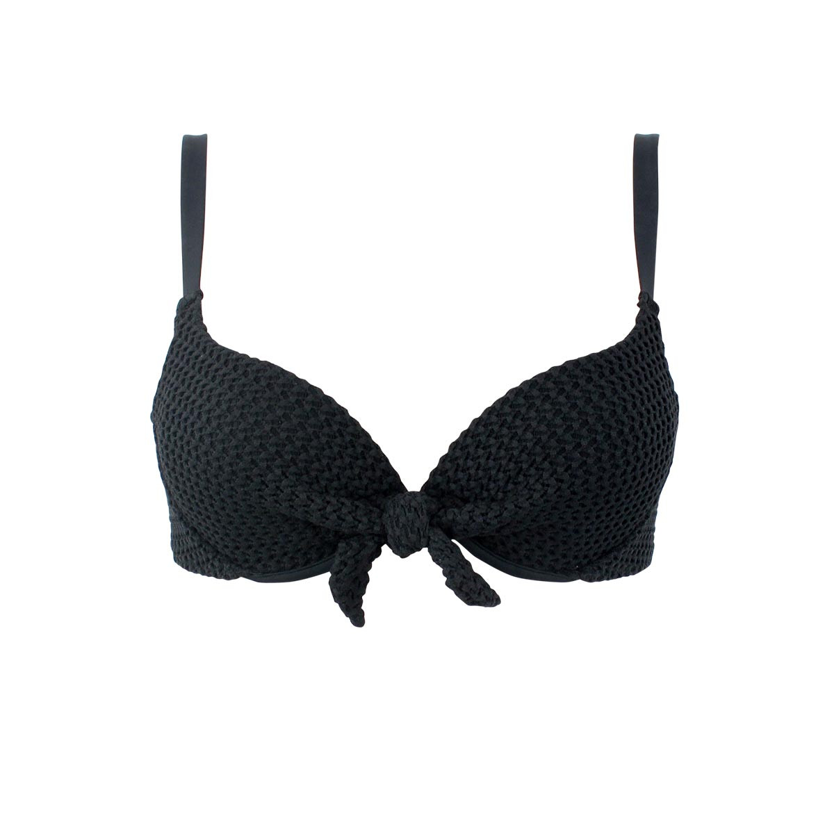 Haut de maillot balconnet avec armatures crochet DOLCE noir, JANINE ROBIN